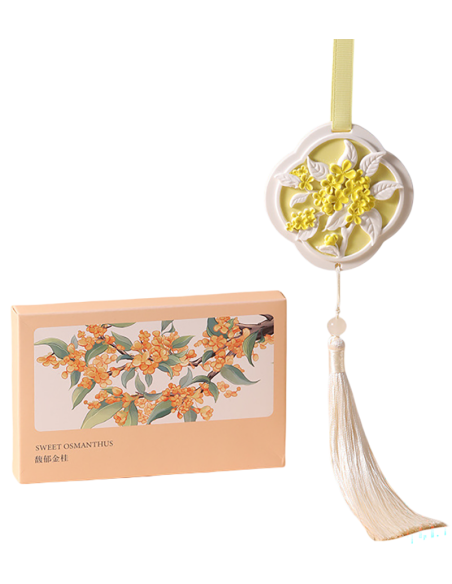 Adorno Colgante de Yeso para Aromaterapia – Fragancia Osmanthus