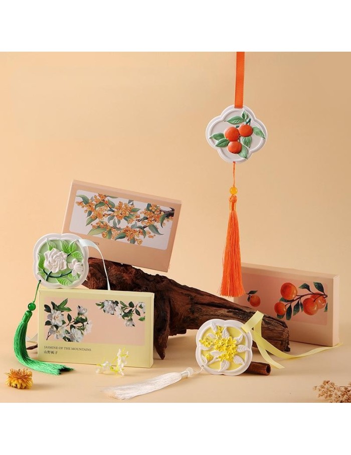 Ornamento Sospeso in Gesso per Aromaterapia – Fragranza Osmanthus