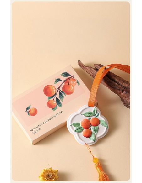 Ornamento Sospeso in Gesso per Aromaterapia – Fragranza Osmanthus