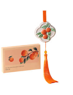 Aromatherapy Plaster Hanging Ornament – Fresh Citrus Scent