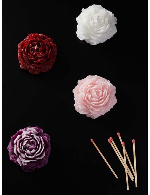 Bougie Rose Lavande – Édition Fleur Violette