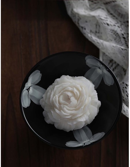 Bougie parfumée en forme de rose