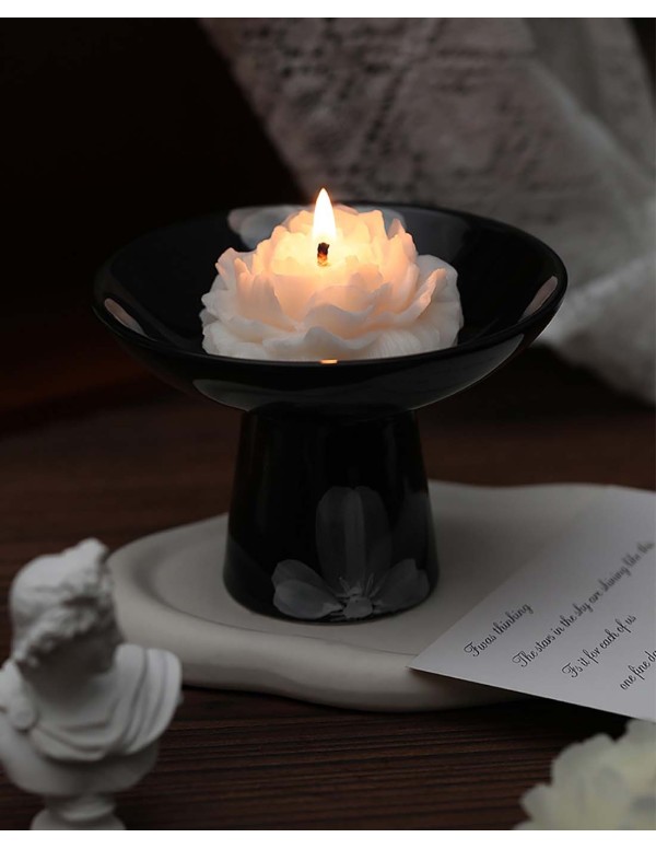 Bougie parfumée en forme de rose