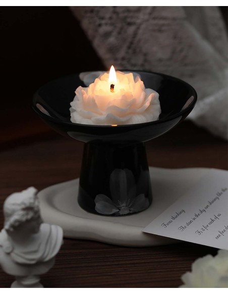 Candela profumata a forma di rosa