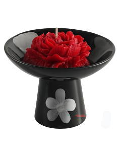 Vela aromática en forma de rosa