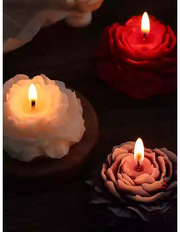 Candela profumata al gelsomino – rosa beige in cera di soia