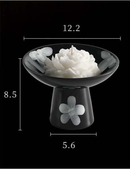 Candela aromatica bianca a forma di rosa – Gardenia