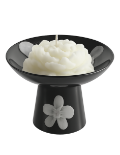 Candela aromatica bianca a forma di rosa – Gardenia