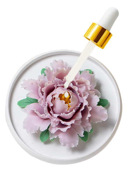 Diffuseur en céramique fleur de pivoine violet