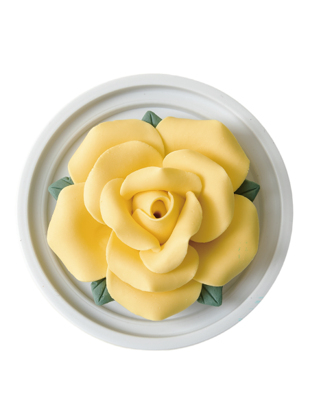 Porte-encens en céramique rose jaune avec bâtons de santal