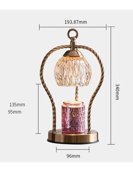Premium scented candle warm lamp