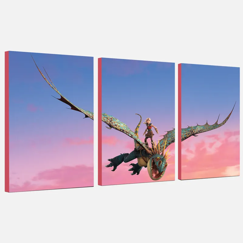 How to Train Your Dragon Canvas Wall Art – HTTYD gifts for kids