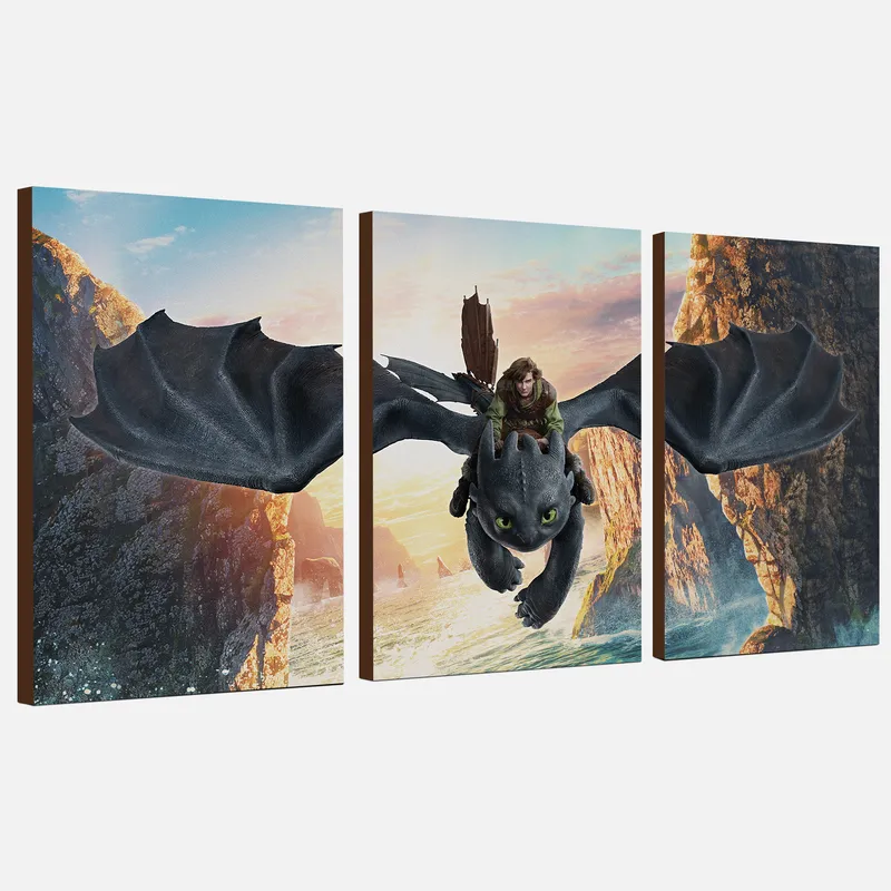 How to Train Your Dragon Canvas Wall Art – HTTYD decor
