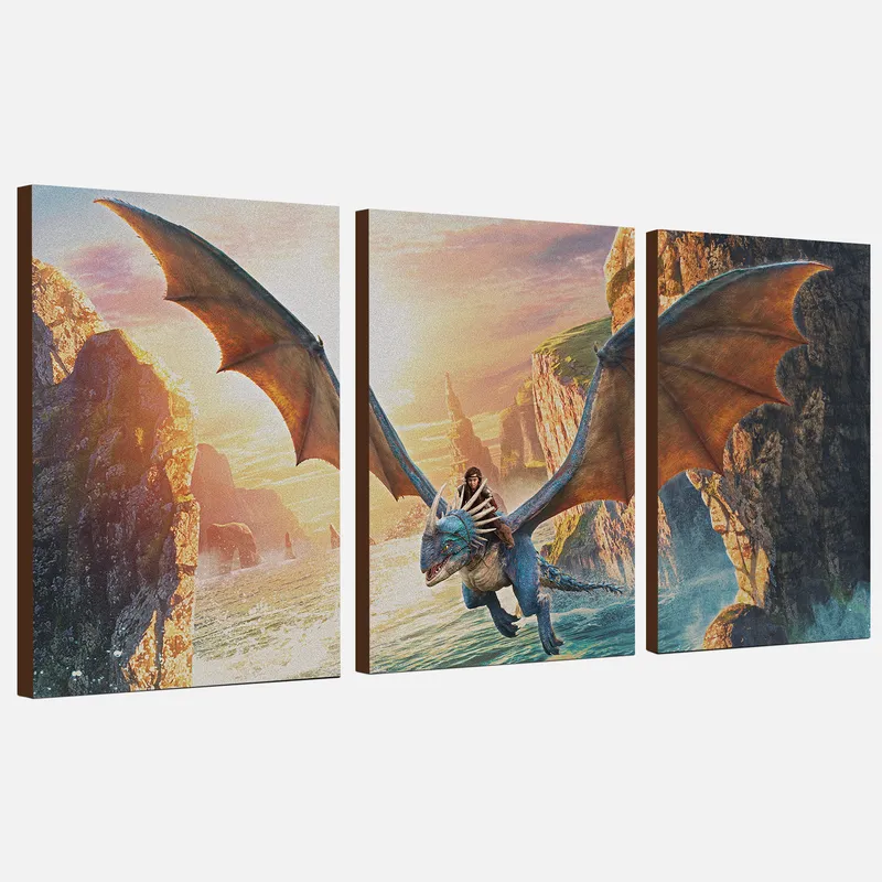 How to Train Your Dragon Canvas Wall Art – HTTYD room decor