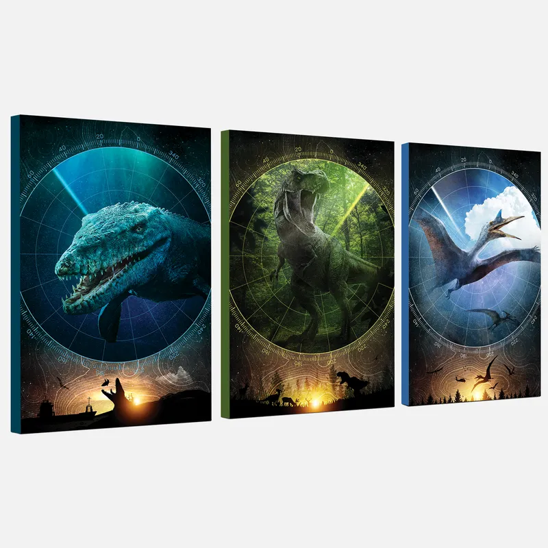 Jurassic World Canvas Wall Art – Jurassic Park Wall Decor