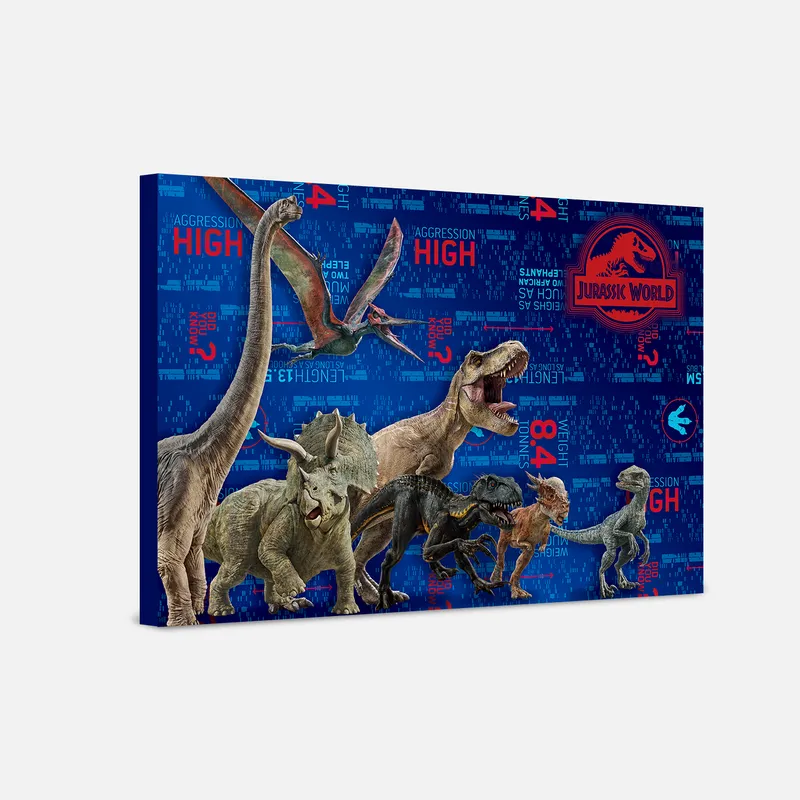 Jurassic World Canvas Wall Art – Jurassic Park Room Decorations