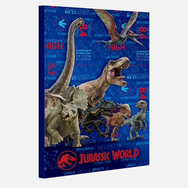 Jurassic World Canvas Wall Art – Jurassic Park Decor